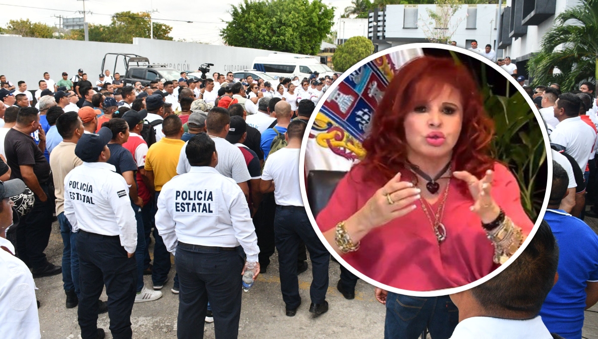 Campeche: Layda Sansores acusa a Movimiento Ciudadano de orquestar protesta de policías