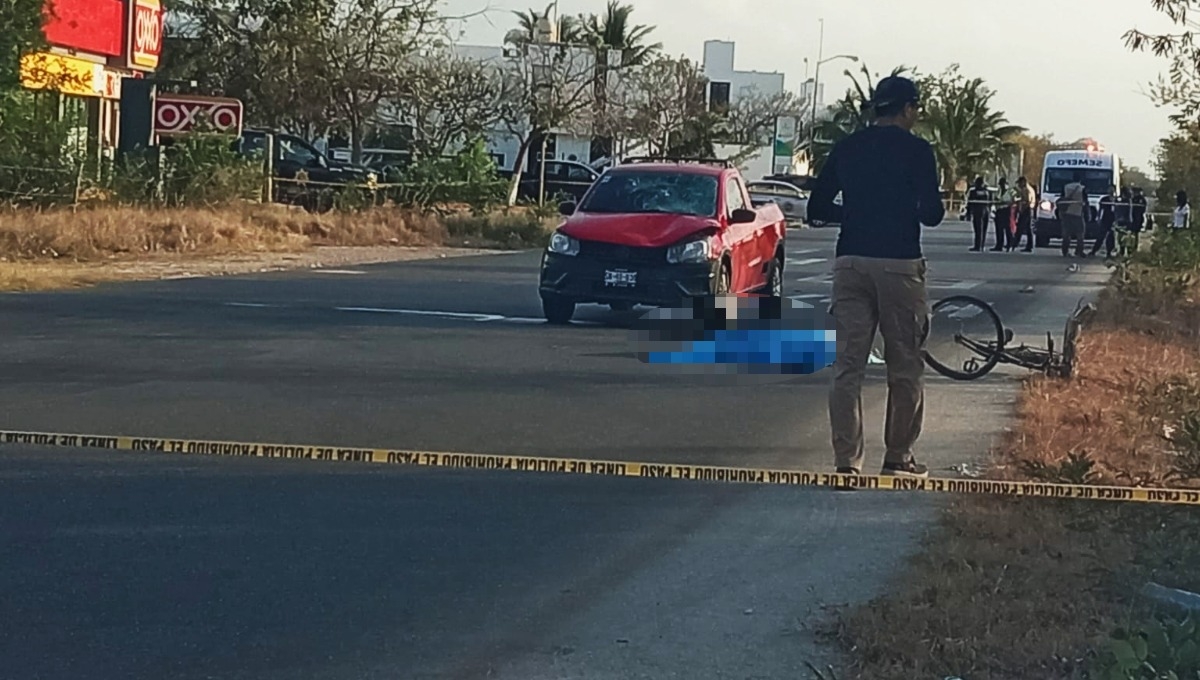 Muere ciclista atropellado al Poniente de Mérida