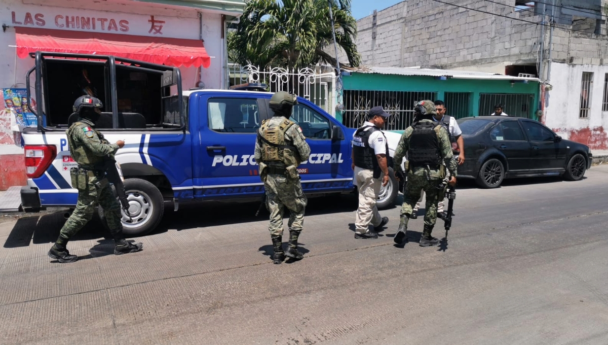 Fuerte movilización policiaca por robo a un camión en Ciudad del Carmen