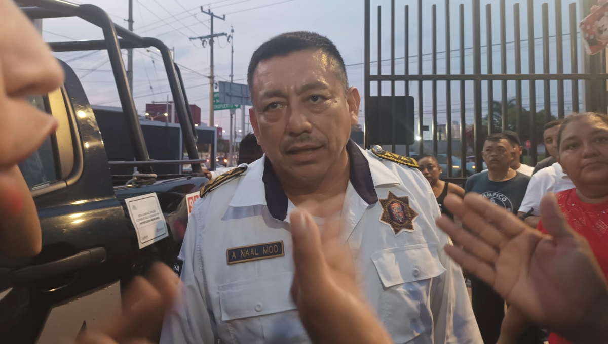 El oficial Ángel Naal Moo llegó y señaló que viene del destacamento de Palizada
