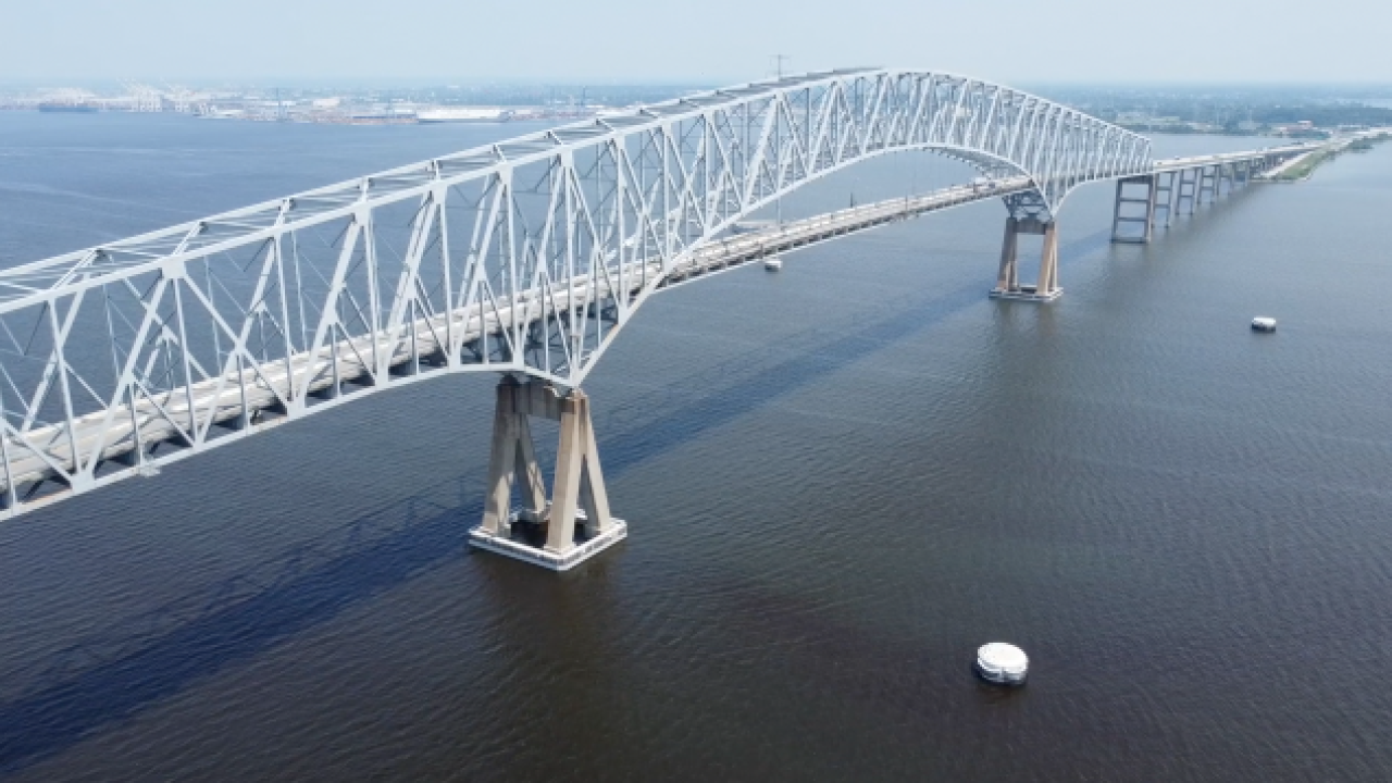 El Keybridge es considerado como un puente emblemático en Baltimore