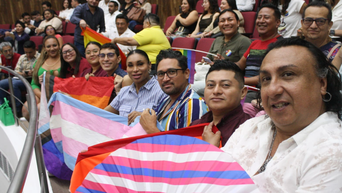 Colectivos LGBTI+ celebraron lo ocurrido en el Congreso de Yucatán
