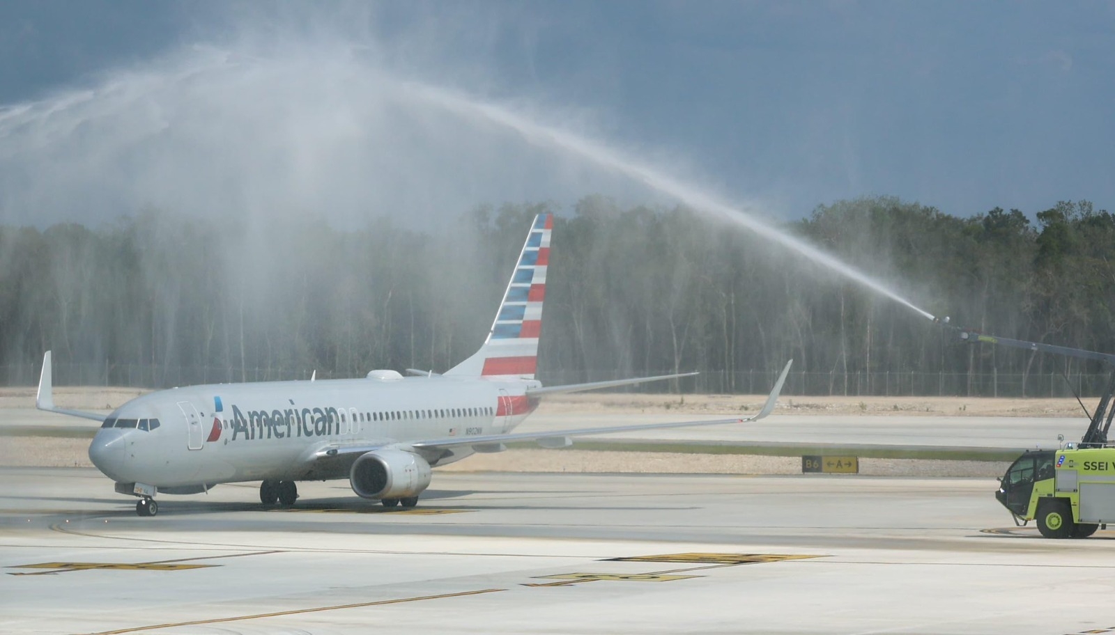 American Airlines aterriza por primera vez en el aeropuerto de Tulum