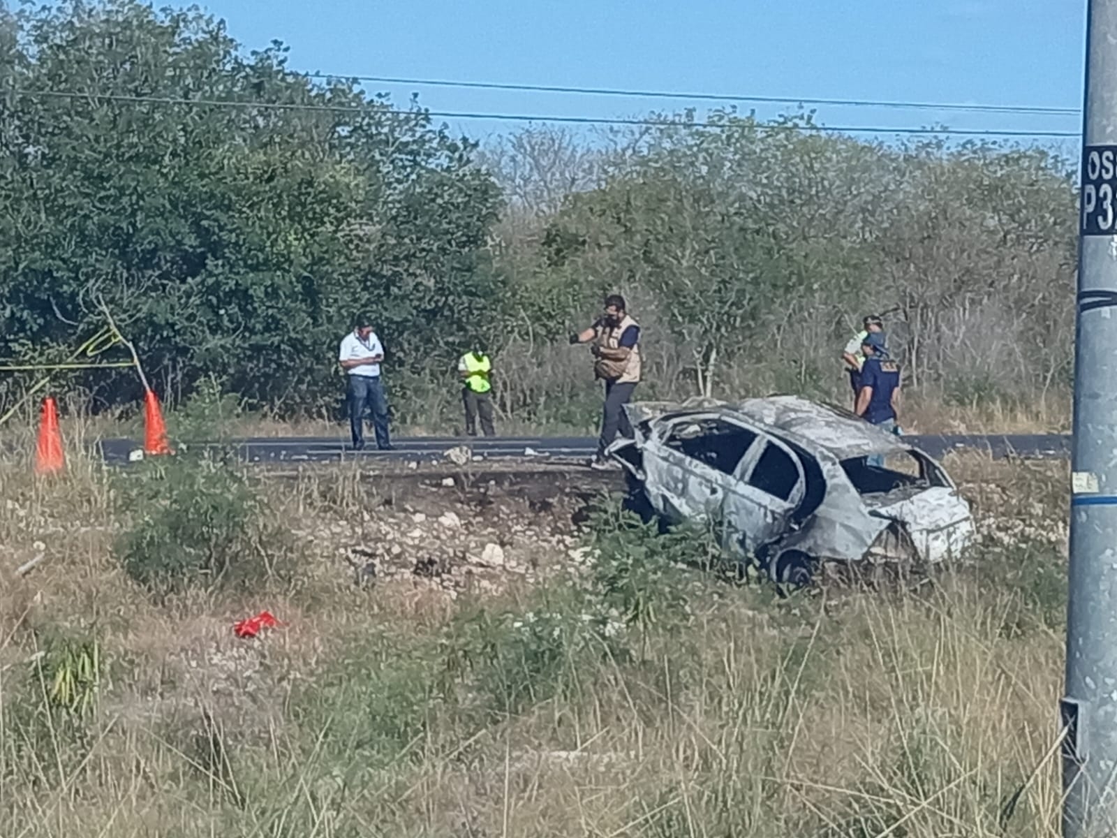 El resto de los pasajeros del auto fueron llevados a hospitales de Mérida