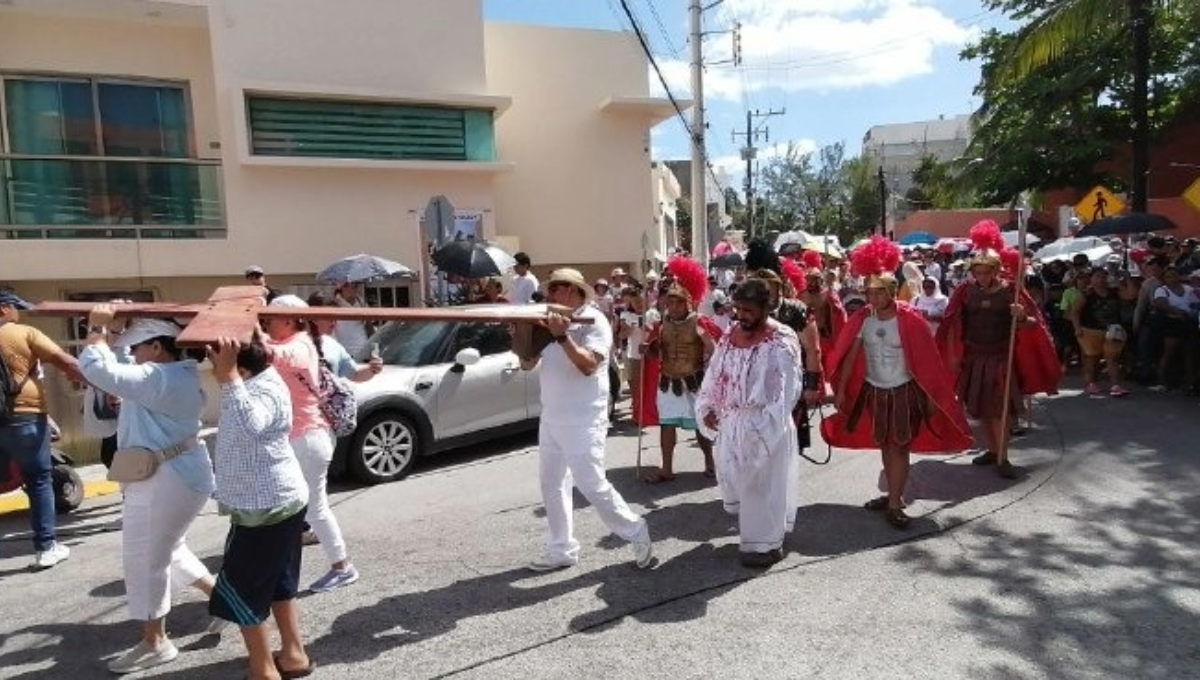 Falta de actores obligó a modificar el Viacrucis en Isla Mujeres