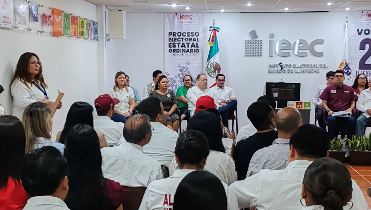 Elecciones Campeche: Morena, PT y PVEM entregan lista de candidatos locales al IEEC