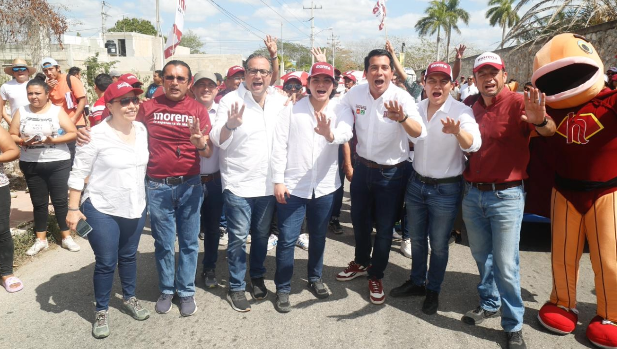 "Sabemos que va a ganar": Familias de Dzununcán dan su apoyo a Joaquín Díaz Mena