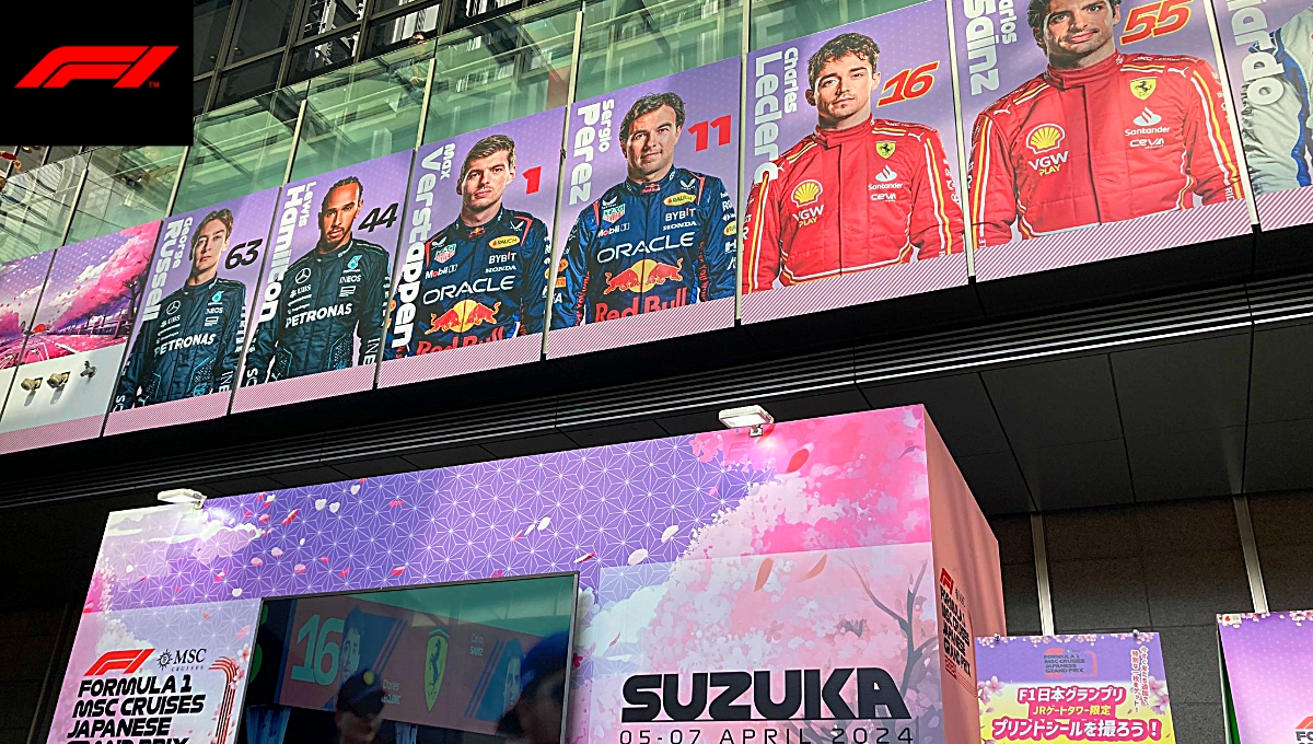 Fórmula 1: Publicidad del cuarto Gran Premio ya 'invade' Japón; así lucen algunos atractivos