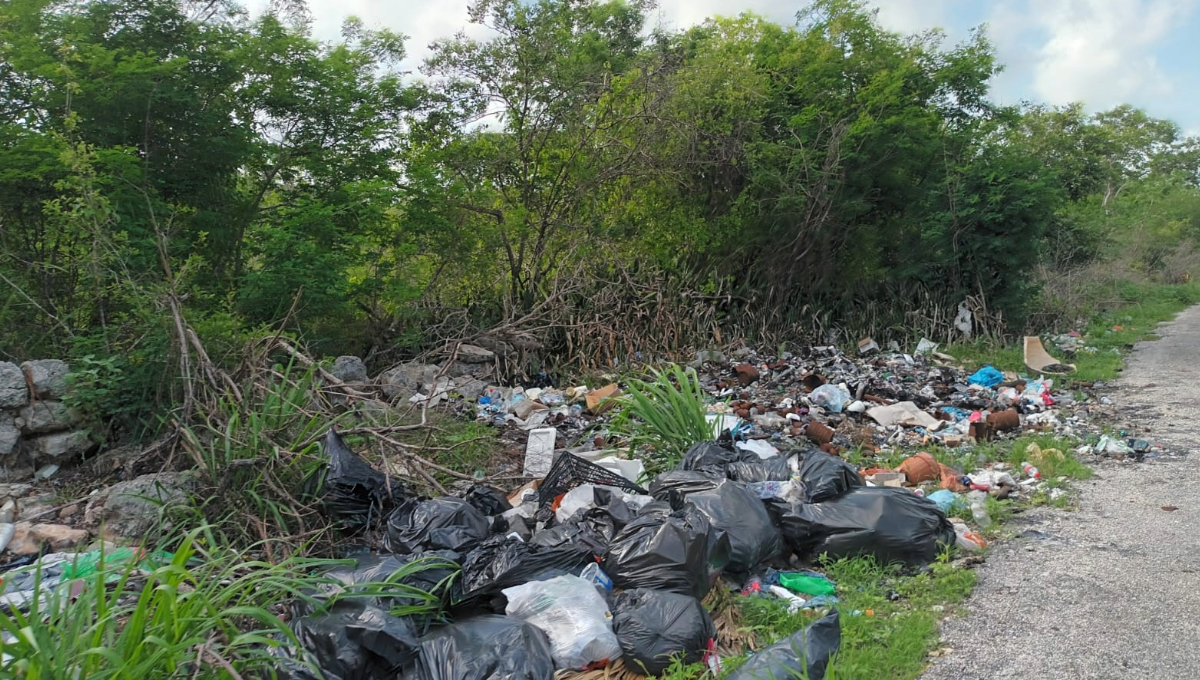 Pobladores denuncian a Alcalde de Dzemul por permitir basureros clandestinos