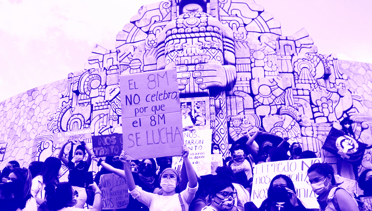 Feministas anuncian marcha por el 8M en Mérida, Yucatán