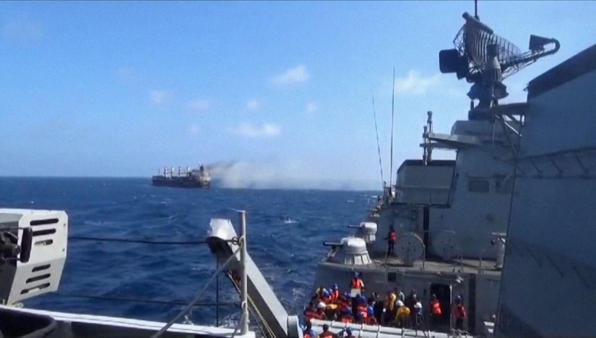 Fuerzas armadas de Estados Unidos derribaron 15 drones de los rebeldes hutíes durante un ataque a gran escala en el Mar Rojo