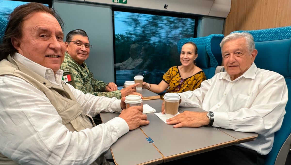 AMLO supervisa avances del Tren Maya en Yucatán; continuará labores en Quintana Roo