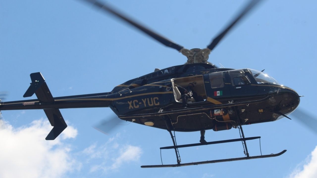 El helicóptero de la SSP traslada a Mérida a los dos paramédicos de Valladolid