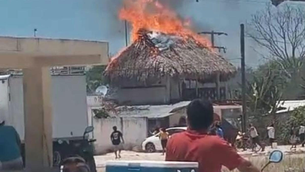 Se quema una panadería en Felipe Carrillo Puerto, Quintana Roo