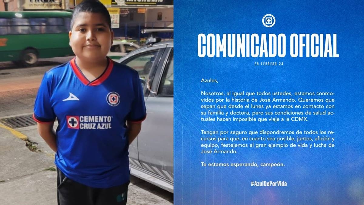 ¡Lamentable! José Armando, pequeño fanático del Cruz Azul, pierde la batalla contra el cáncer