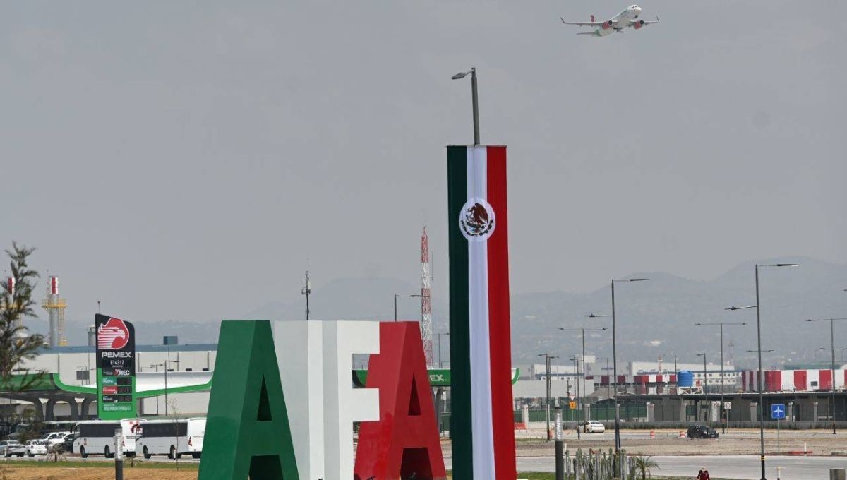 El presidente Andrés Manuel López Obrador mencionó que el Aeropuerto Internacional Felipe Ángeles ocupa el primer lugar en trasporte de carga