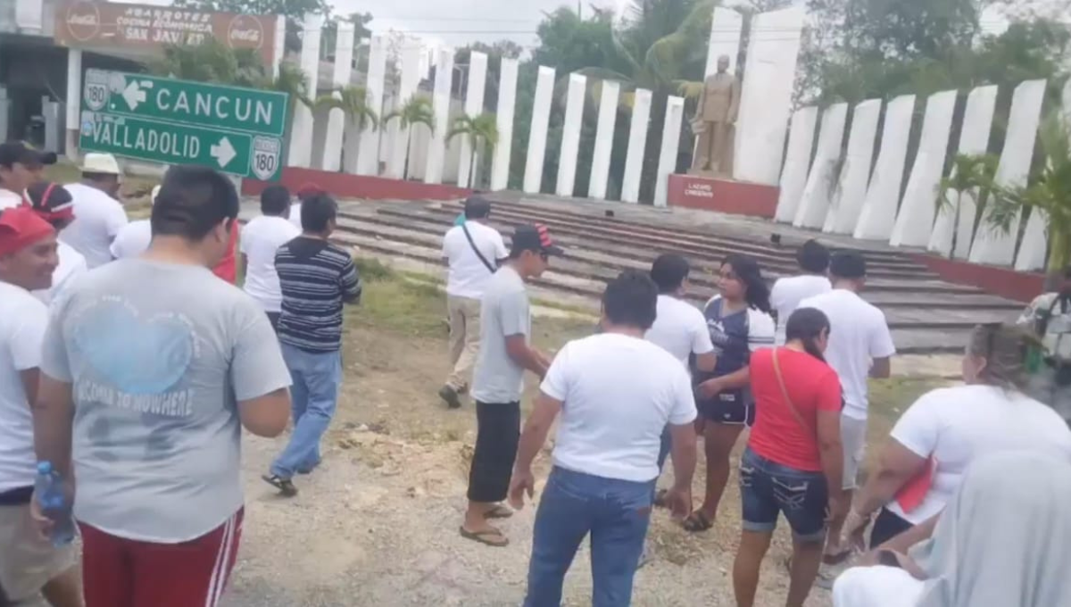 El bloqueo de carretera duró tres horas
