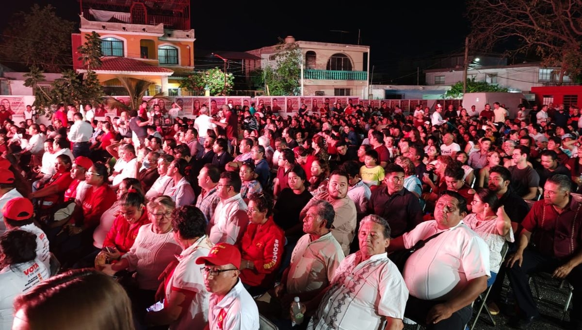 Simpatizantes de Morena presencian el segundo debate presidencial en Campeche: EN VIVO