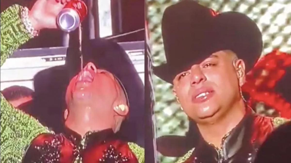 Eduin Caz no supera la muerte de integrante de Grupo Firme y rompe en llanto durante concierto: VIDEO