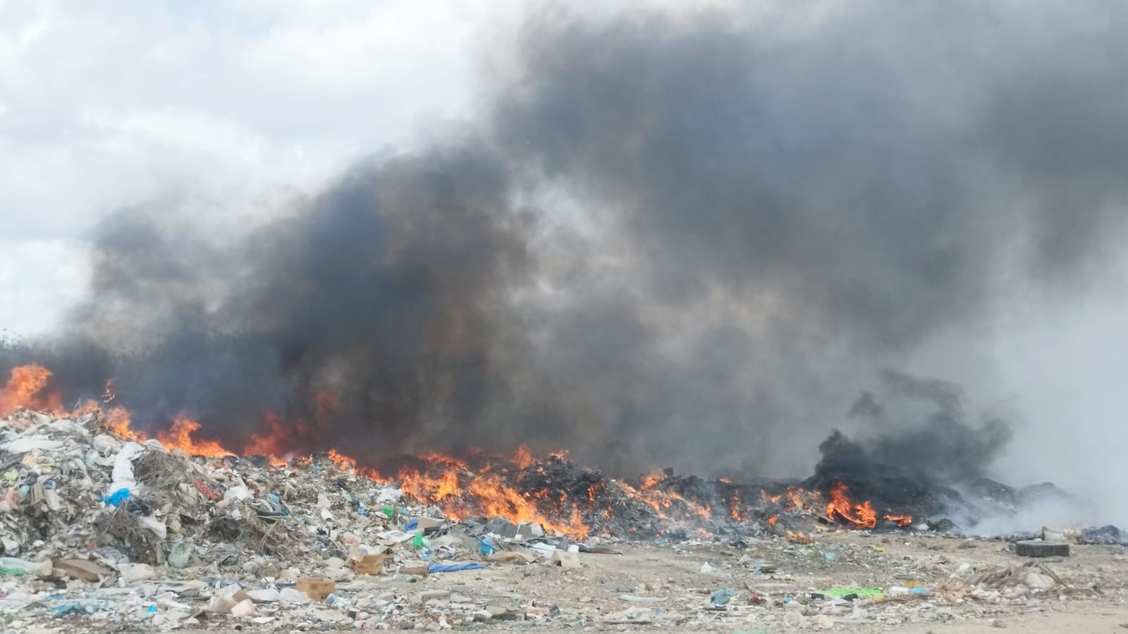 Se incendia el basurero municipal de José María Morelos