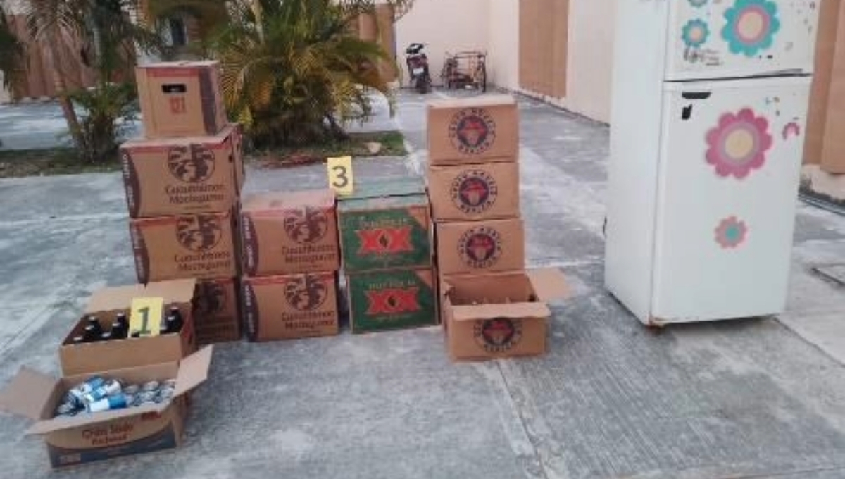 Fiscalía de Campeche realiza cateos por venta ilegal de bebidas alcohólicas en Candelaria