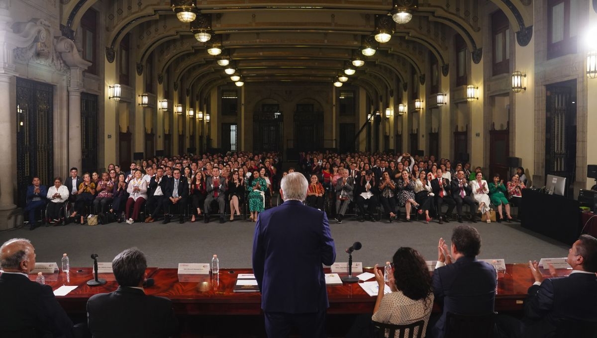 Así lucía Palacio Nacional en la segunda reunión del presidente Andrés Manuel López Obrador