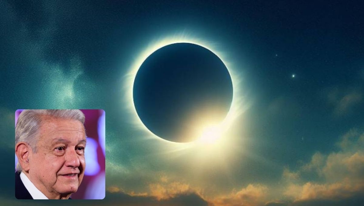 López Obrador anuncia taller sobre el eclipse solar en la próxima "mañanera"