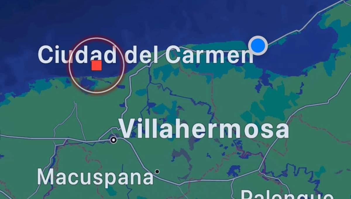 Se registra sismo de magnitud 4.0 cerca de Ciudad del Carmen
