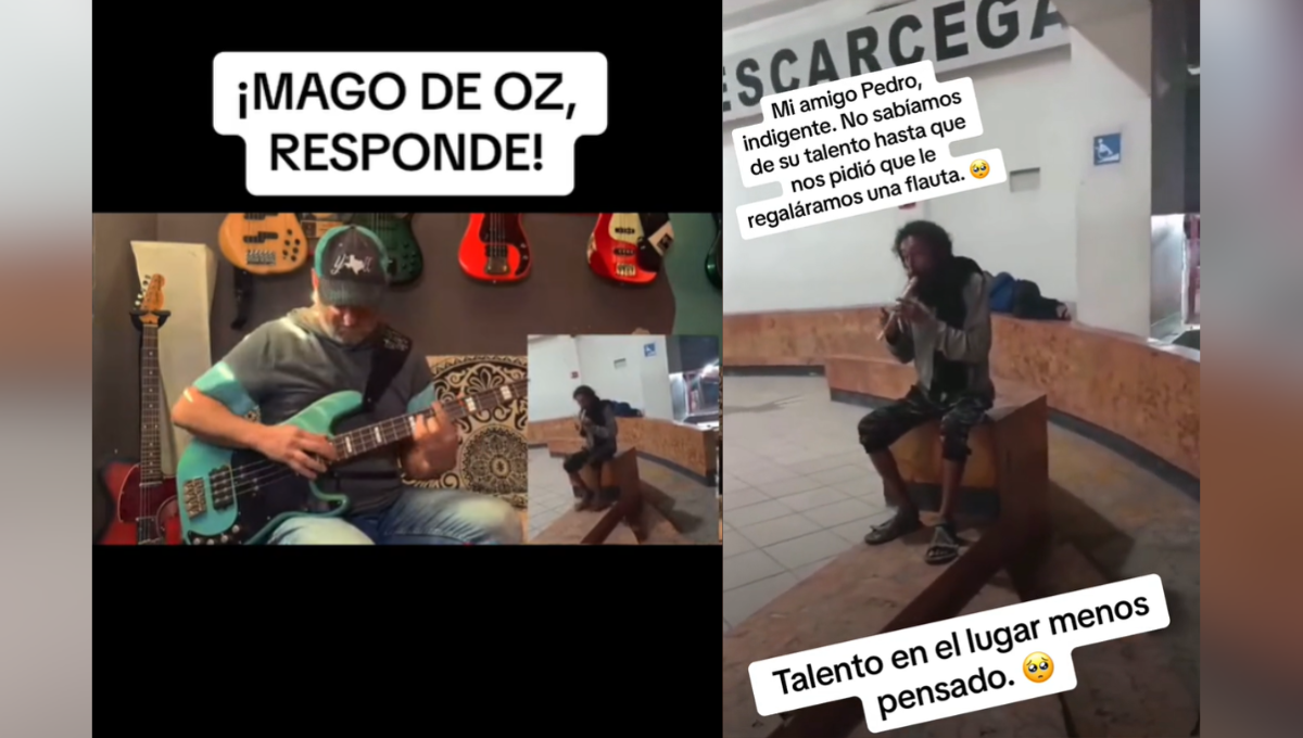 Indigente en Campeche sorprende al tocar una canción de Mago de Oz y la banda le responde: VIDEO