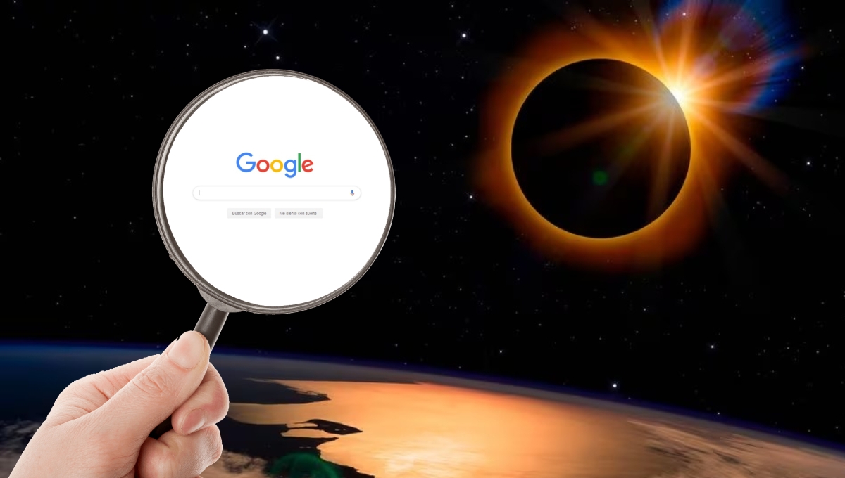 Esto pasa si buscas Eclipse Solar en Google