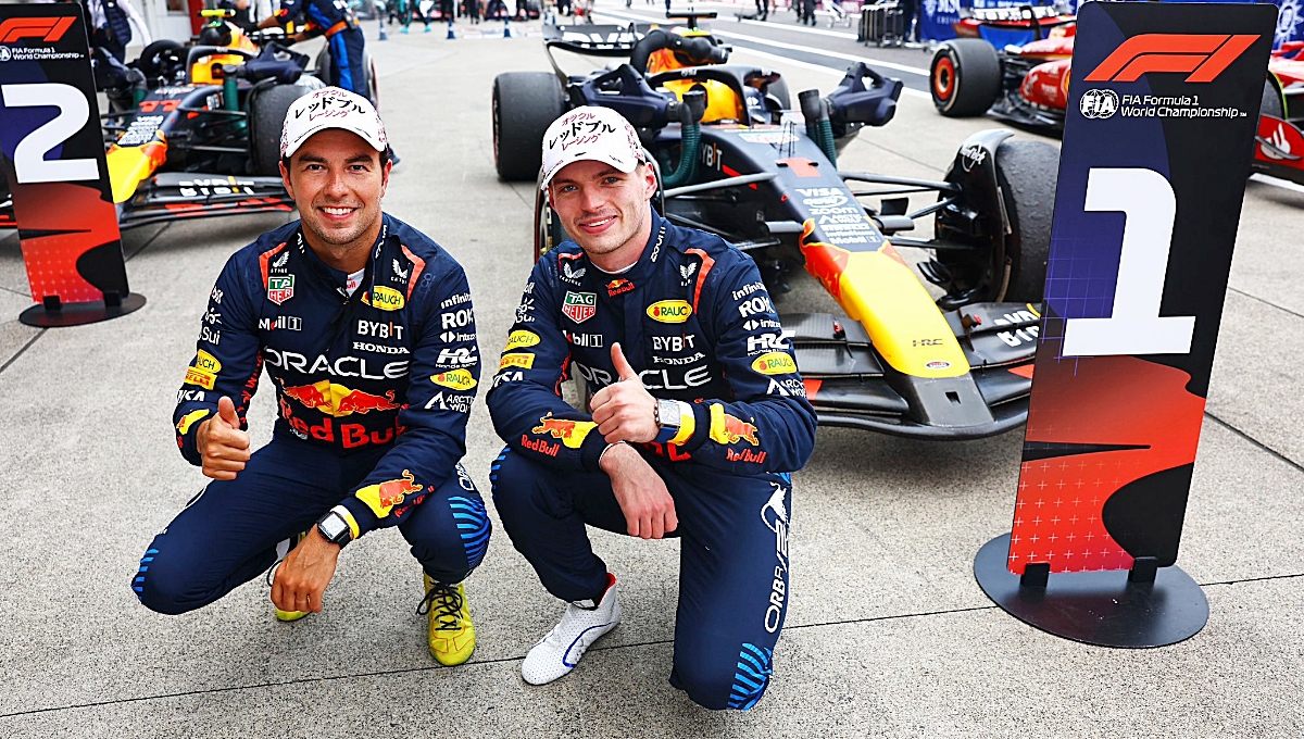 Junto a Max y Pérez, el podio lo completó Carlos Sainz