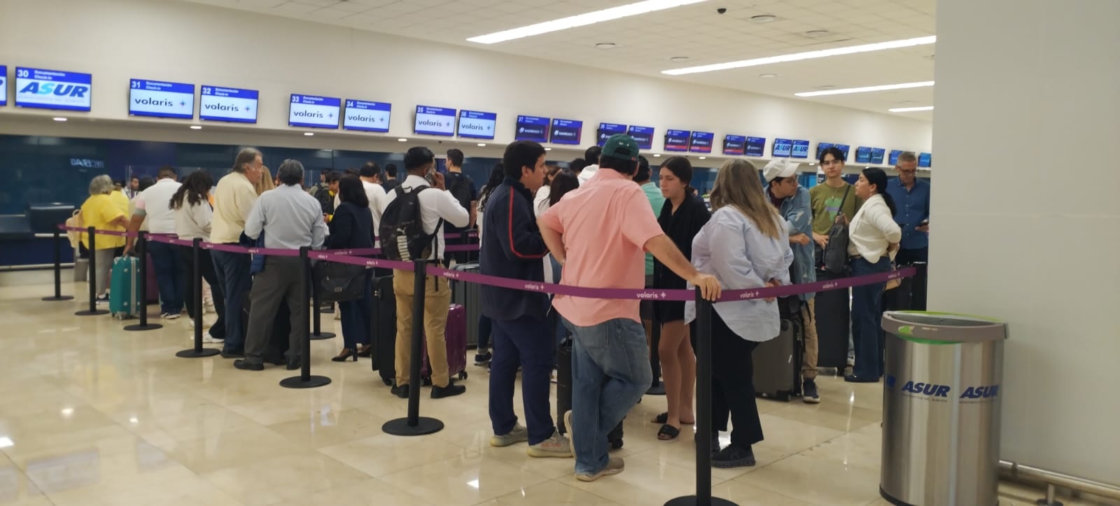 El aeropuerto de Mérida mantiene buena afluencia de viajeros