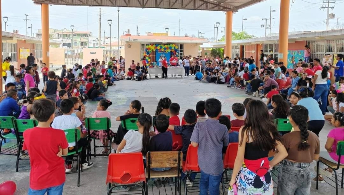 La primaria “Benito Juárez” de Candelaria fue la única que llevó a cabo un festival infantil