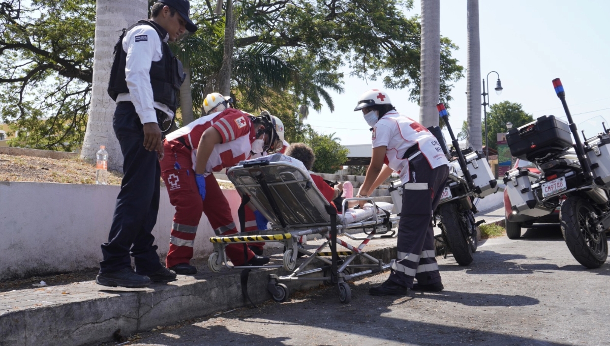 Hospitalizan a abuelita luego de sufrir un golpe de calor en Campeche