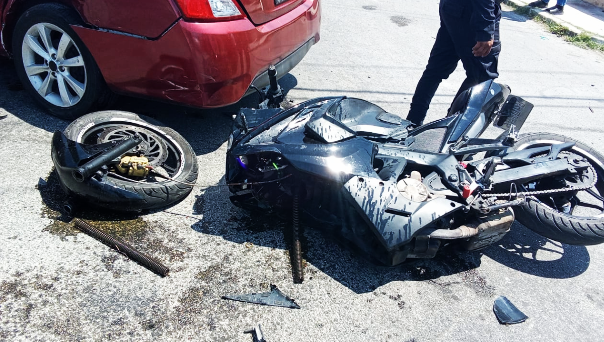 Joven termina en coma luego de chocar a bordo de su moto en Progreso