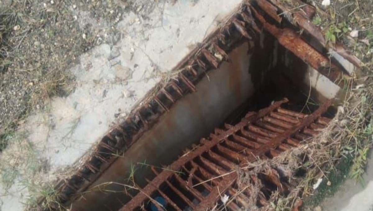 En Campeche se han incrementado las denuncias por drenajes con rejillas oxidadas y rotas