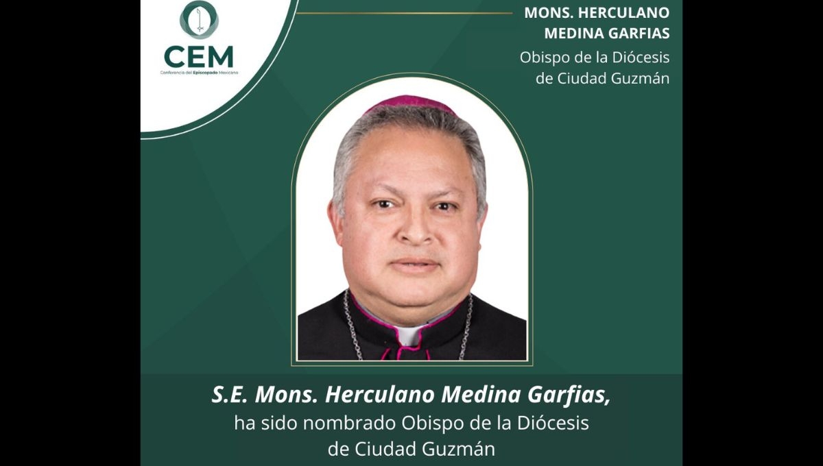 El Papa Francisco nombró a Herculano Medina Garfias como nuevo Obispo de Ciudad Guzmán