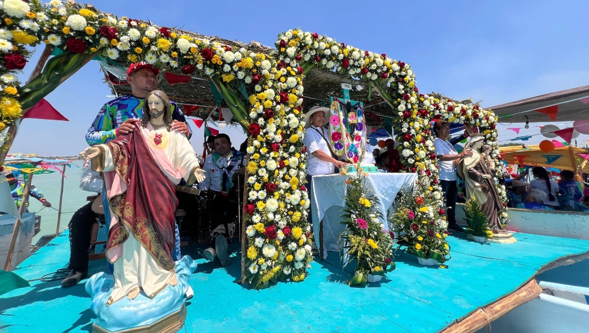 La misa del gremio de los pescadores se realizó en la iglesia del Sagrado Corazón de Jesús
