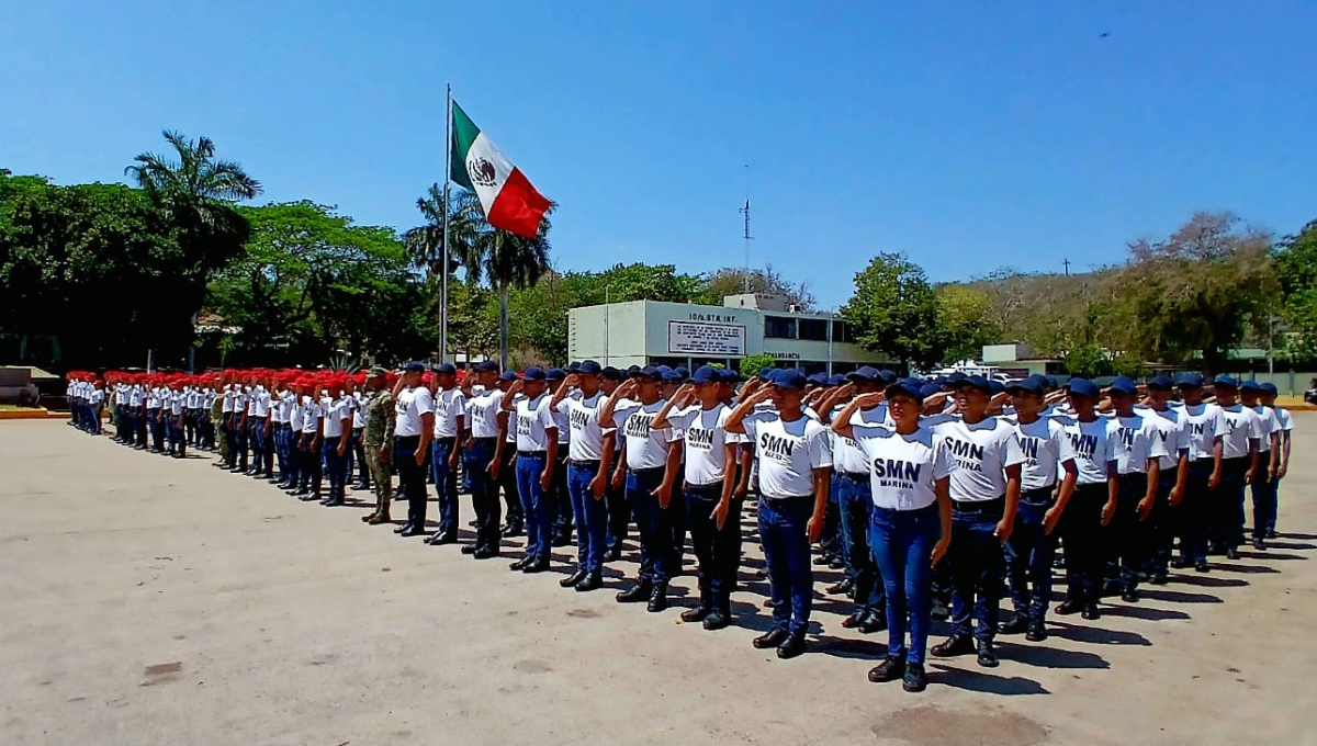 Día de la Batalla de Puebla: Jóvenes del Servicio Militar Nacional en Campeche toman protesta