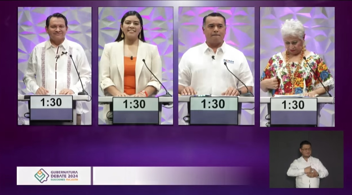 Inicia Debate por la Gubernatura de Yucatán sin sonido; el público se queja: VIDEO
