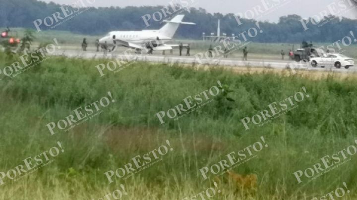 Presunto narcojet aterriza en el aeropuerto de Chetumal
