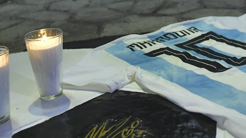 Rinden homenaje a Maradona en el Estadio Azteca Previo al América Chivas (FOTOS)