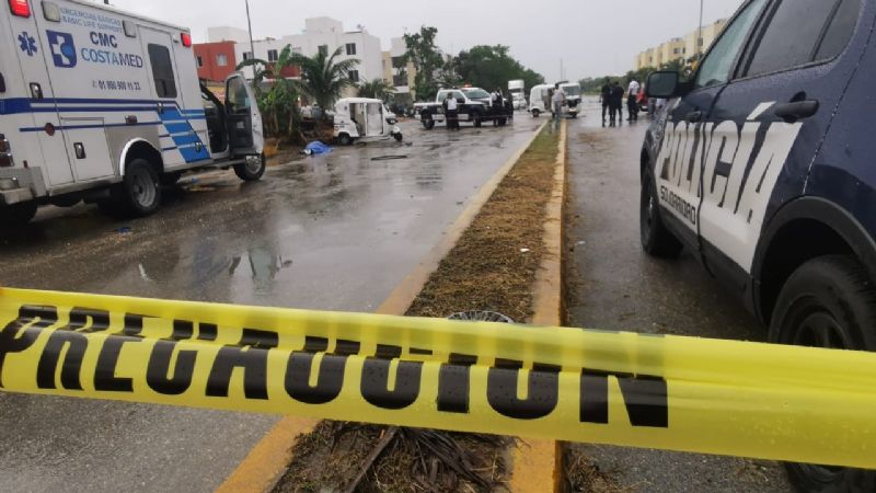 Muere conductor de mototaxi en la avenida Los Olivos en Playa del Carmen