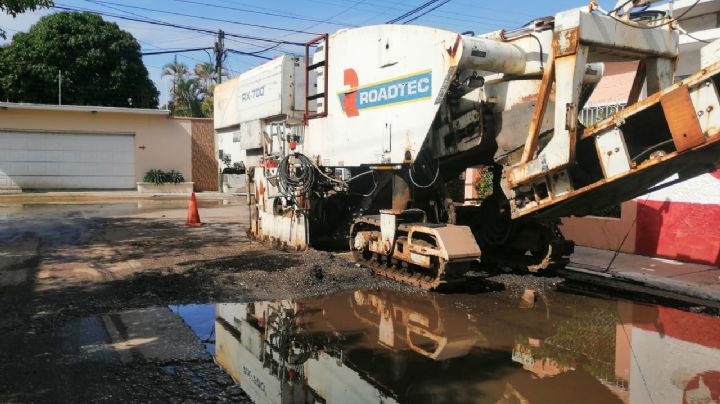 Ayuntamiento dejan inconclusa pavimentación en Ciudad del Carmen