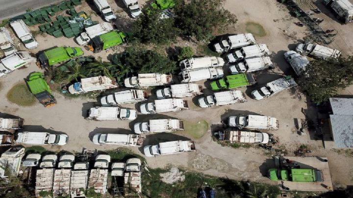 Encierro de camiones recolectores en Cancún podría volverse foco de infección, denuncian