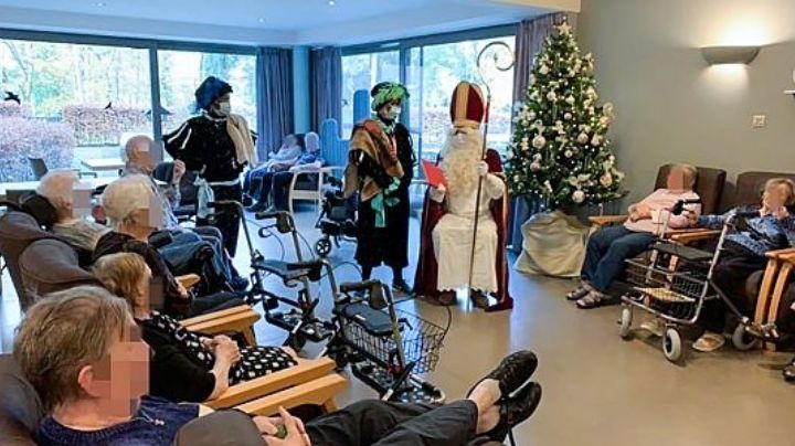 Santa Claus visita asilo y mueren 18 abuelitos de COVID-19 en Bélgica
