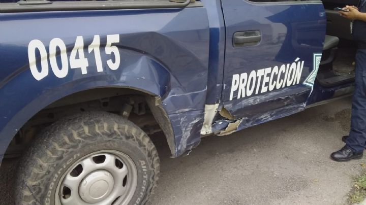 Patrulla de la Policía Federal provoca accidente en Chetumal