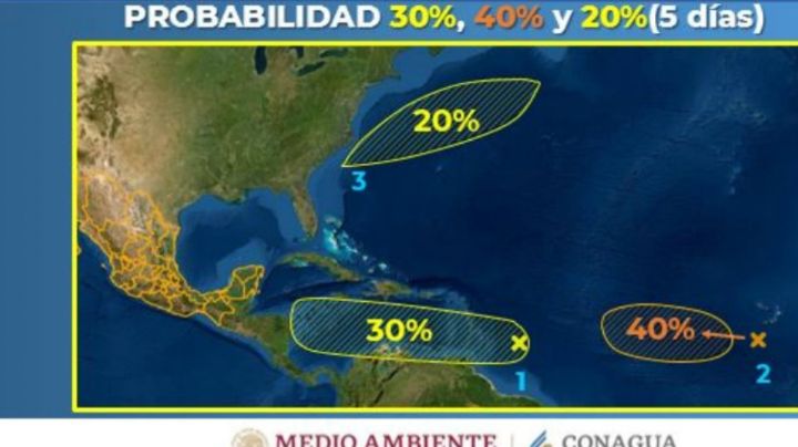 Baja presión en el Caribe, con potencial ciclónico; avanza hacia la Península