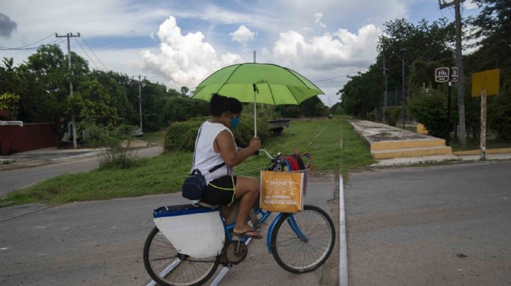 El pronóstico del clima hoy en la Península de Yucatán es de lluvias aisladas y calor