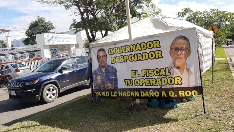 Desaloja FGE Quintana Roo a manifestantes de sus instalaciones en Chetumal